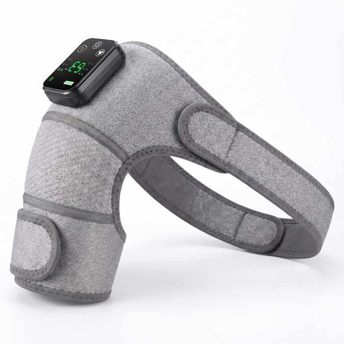 SootheThera heated shoulder brace massager - front view